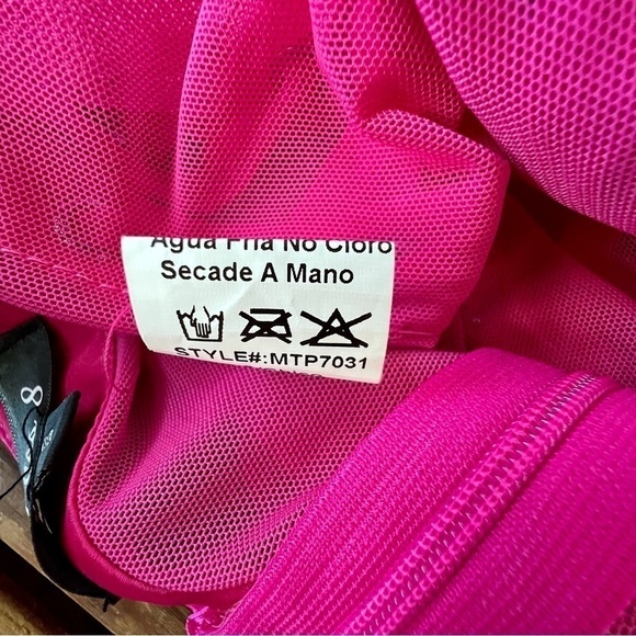 Miss 8 from Dolls Kill Hot Pink Mesh Lace-up Pants 💝 - Picture 6 of 6